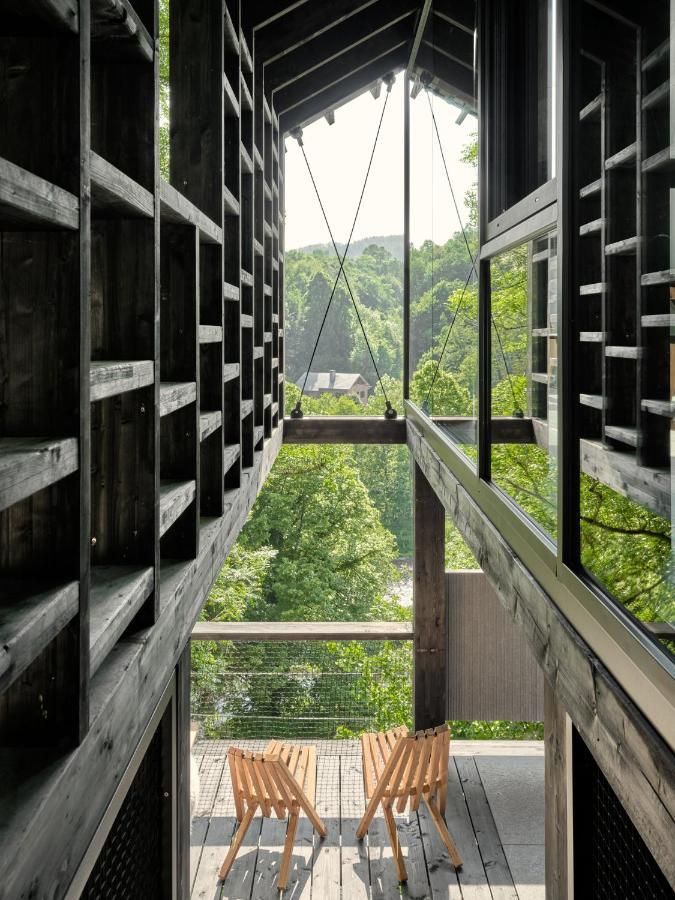 Hutstuf The Beaver & Private Outdoor Spa La-Roche-en-Ardenne Exteriör bild